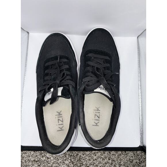 Kizik Prague Women’s Size 8.5 Men’s 7 Hands Free Canvas Black Slip On Sneaker - Picture 4 of 6